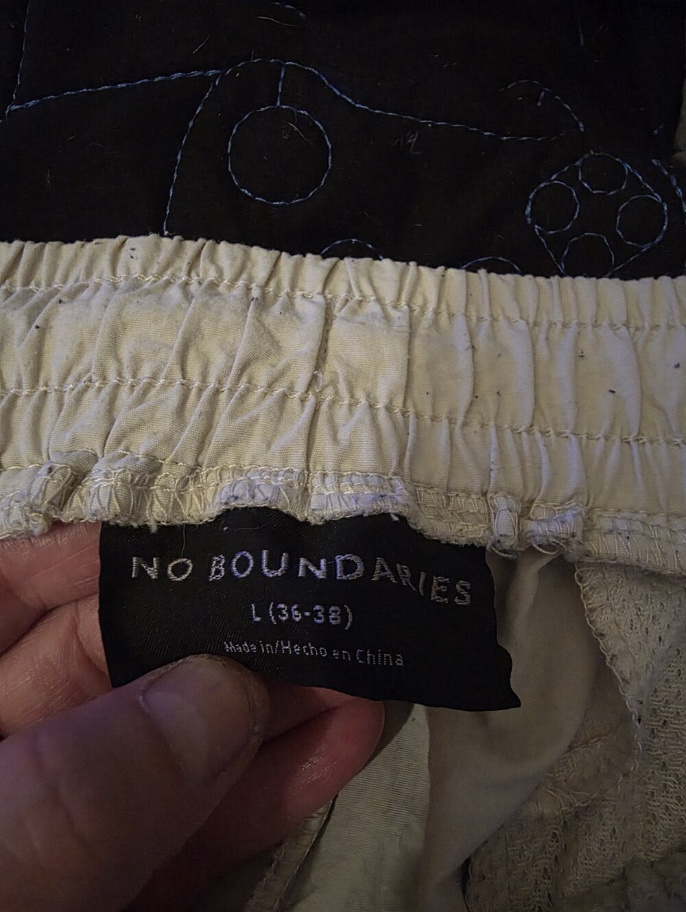 No Boundaries Kids Cream Elastic Waist Shorts